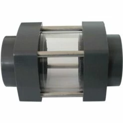 WELL2WELLNESS PVC Schauglas Mit 2 X Klebeanschluss 50mm