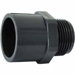 WELL2WELLNESS PVC Übergangsnippel Sechskant Mit Klebeanschluss X AG 50/40 Mm X 1"