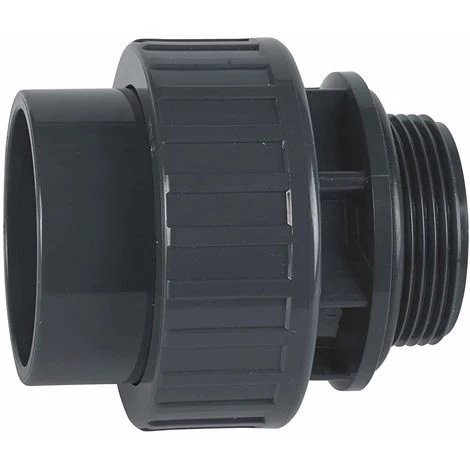 WELL2WELLNESS PVC 3/3 Verschraubung Mit O-Ring Klebeanschluss X Außengewinde 50 Mm X 1"1/2