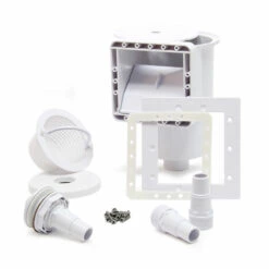 WILTEC Skimmer Set Inkl. Einlaufdüse Für Den Pool Mit Einbauskimmer Und Großem Schmutzfangkorb