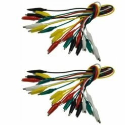 CHILITEC Krokodilklemmen Verbinder Satz Kroko Set 20 Kabel 5 Farben