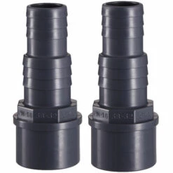 WELL2WELLNESS 2 X PVC Druckschlauchtülle Achtkant Mit Klebeanschluss 50 X 38 X 32 Mm