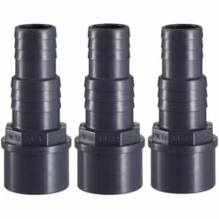 WELL2WELLNESS 3 X PVC Druckschlauchtülle Achtkant Mit Klebeanschluss 50 X 38 X 32 Mm