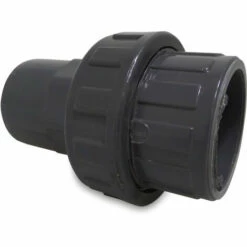 MEGA GROUP Mega Verschraubung PVC-U 50 Mm Klebemuffe X Stutzen 10 Bar DN40 Grau
