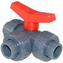 WELL2WELLNESS PVC 3-Wege Kugelhahn L-Bohrung - 25mm
