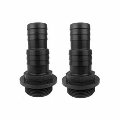 WELL2WELLNESS 2x PVC Druckschlauchtülle Mit Gewinde 1 1/2" X 32-38 Mm