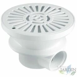 SUINGA Weißes Rundes Waschbecken. 2" Ausgang