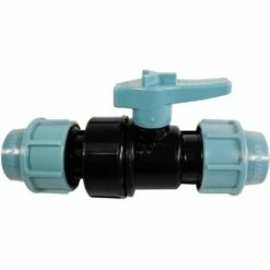 WELL2WELLNESS PP Klemmverbinder Kugelhahn Für Schläuche Mit 2 X Klemmanschluss 25mm