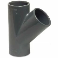 SCHLAUCH24 PVC-U T-Stück 45° Mit Klebemuffen 20 Mm