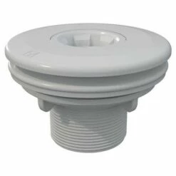 SUINGA Normdüse Für Folienbecken, Außenanschluss 2" Außengewinde, Farbe Weiß