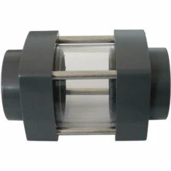 WELL2WELLNESS PVC Schauglas Mit 2 X Klebeanschluss