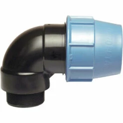 WELL2WELLNESS PP Klemmverbinder Winkel 90° Kupplung X Außengewinde