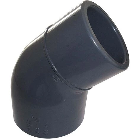 WELL2WELLNESS PVC Winkel 45° Reduktion 63 X 63/50 Mm 3er-Set