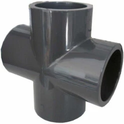 WELL2WELLNESS PVC Kreuzstück 90° 40mm 3er-Set