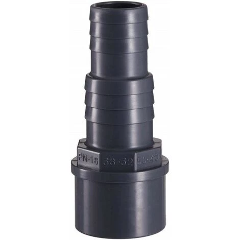 WELL2WELLNESS PVC Druckschlauchtülle Klebeanschluss 50x38x32 Mm 2er-Set – Bild 2