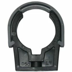 WELL2WELLNESS PVC Rohrschelle Schwarz 40mm 10er-Set