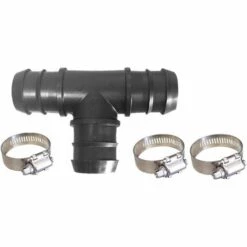 WELL2WELLNESS Schlauchverbinder 38mm T-Stück Plus 3 Schlauchschellen